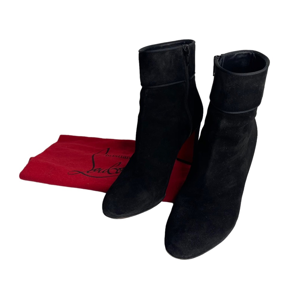 Christian Louboutin Moulamax Suede 85mm Booties Size 8.5